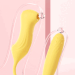 Heatable, silent, suction vibrator and clitoral stimulator.