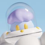 Night light ornament, sucking vibrating masturbator